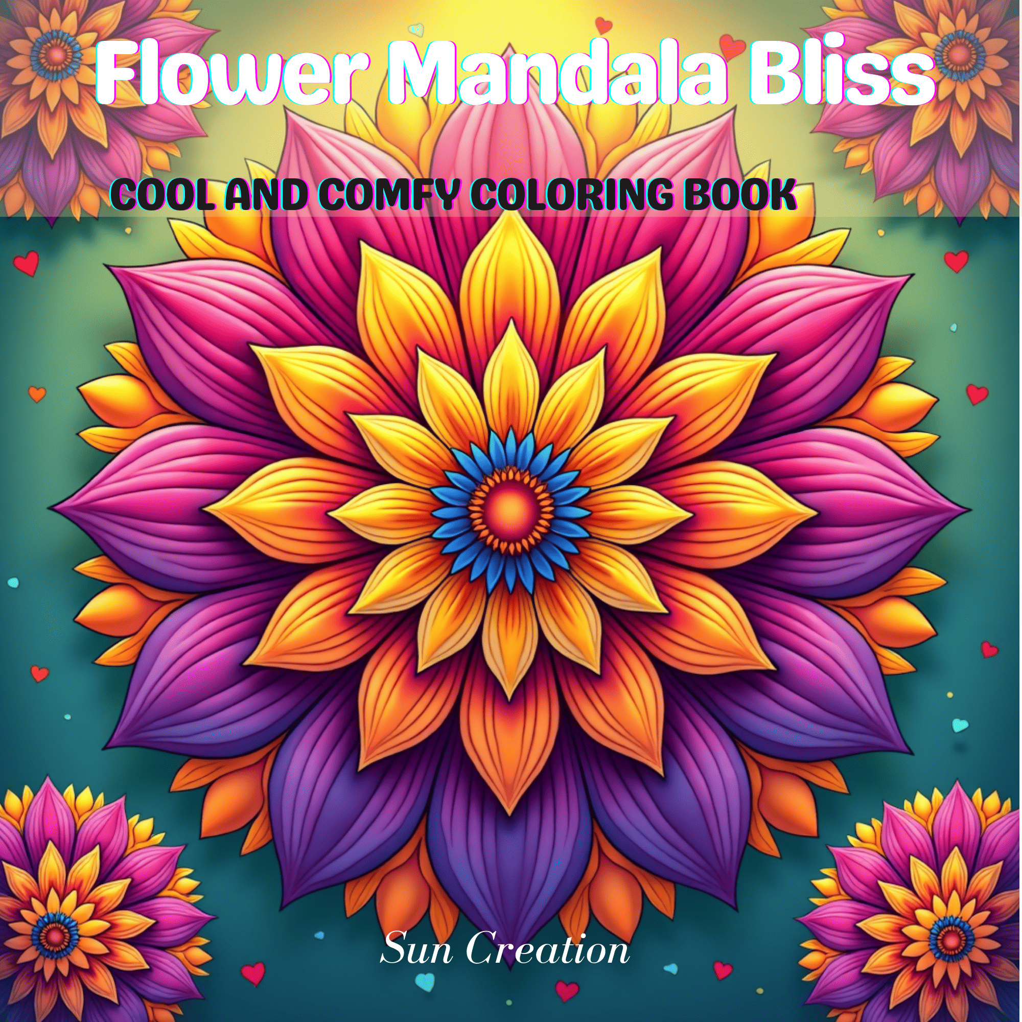 Flower Mandala Bliss coloring books