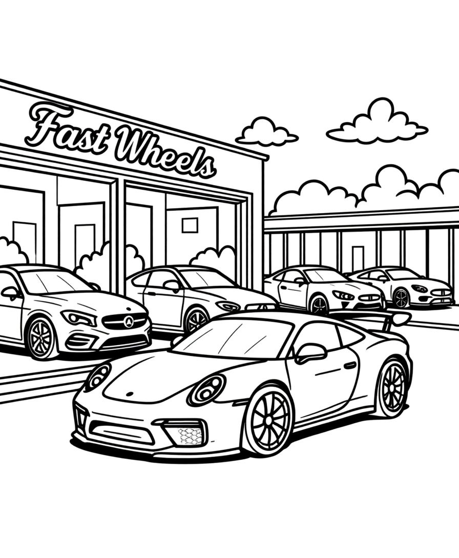 vehicles coloring books