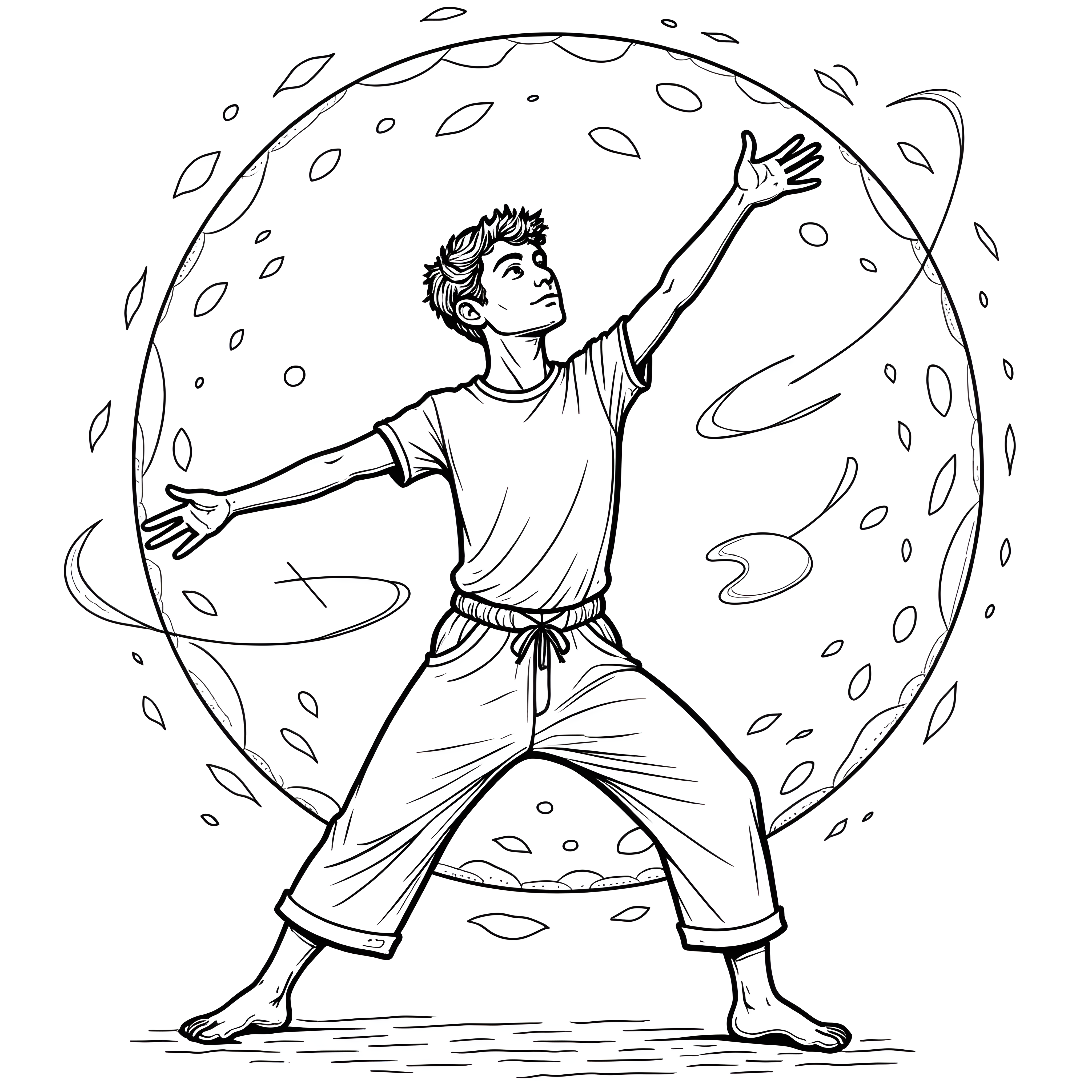 yoga movements coloring books