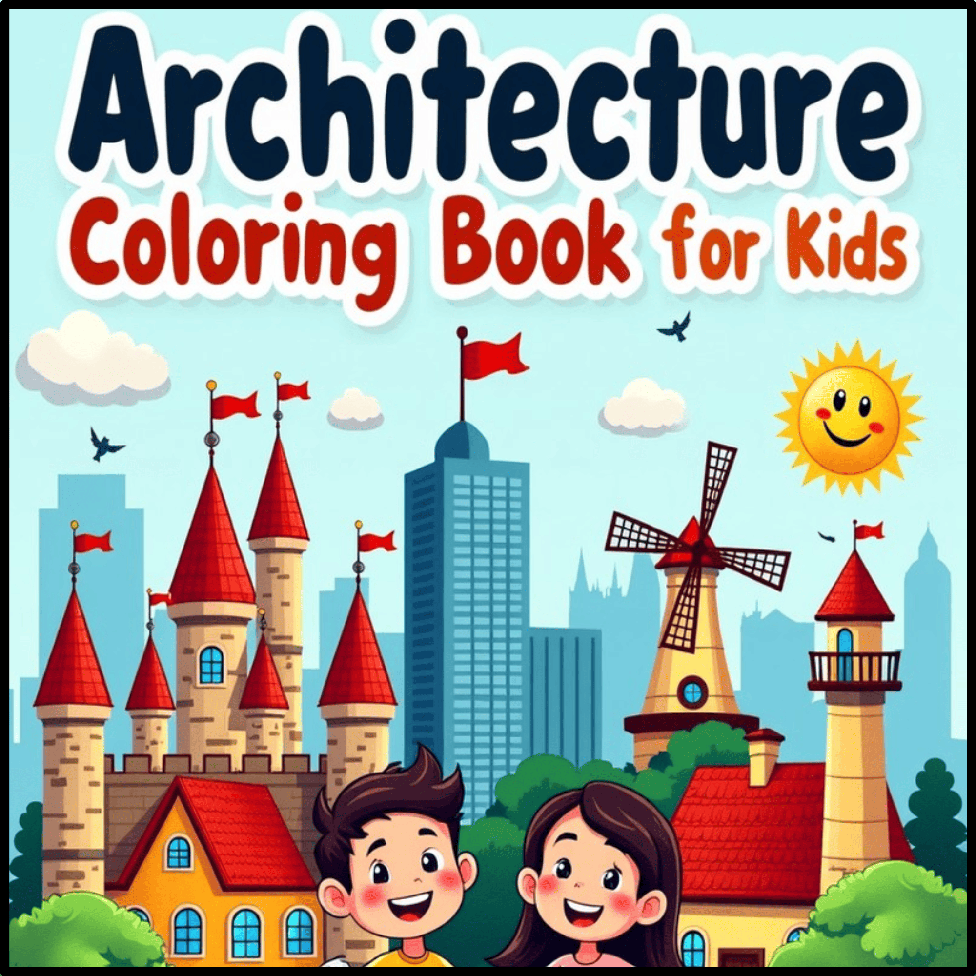Architecture Coloring Book for Kids